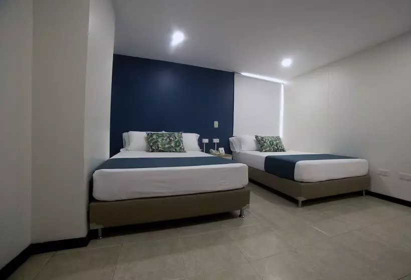 2ダブルベッドのスタンダードルーム, Greenview Medellin By St Hoteles