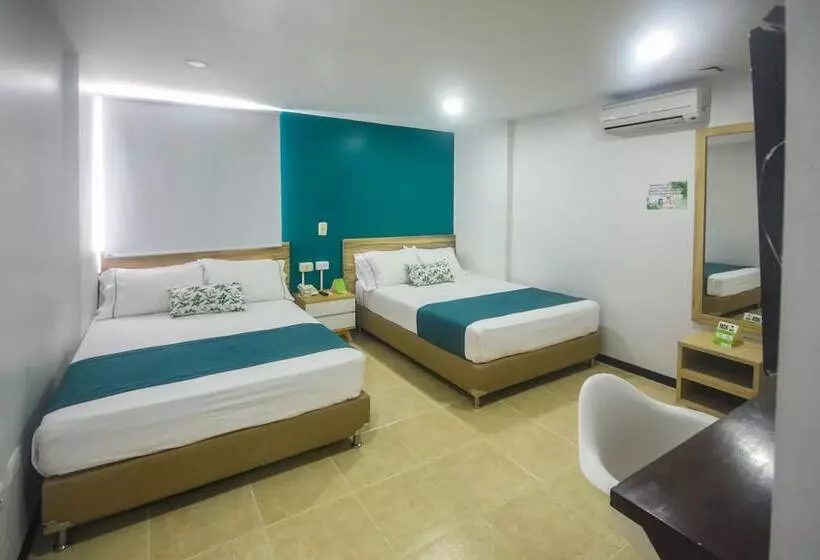 2ダブルベッドのスタンダードルーム, Greenview Medellin By St Hoteles