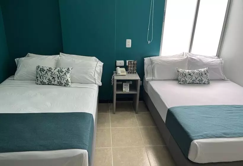 2ダブルベッドのスタンダードルーム, Greenview Medellin By St Hoteles