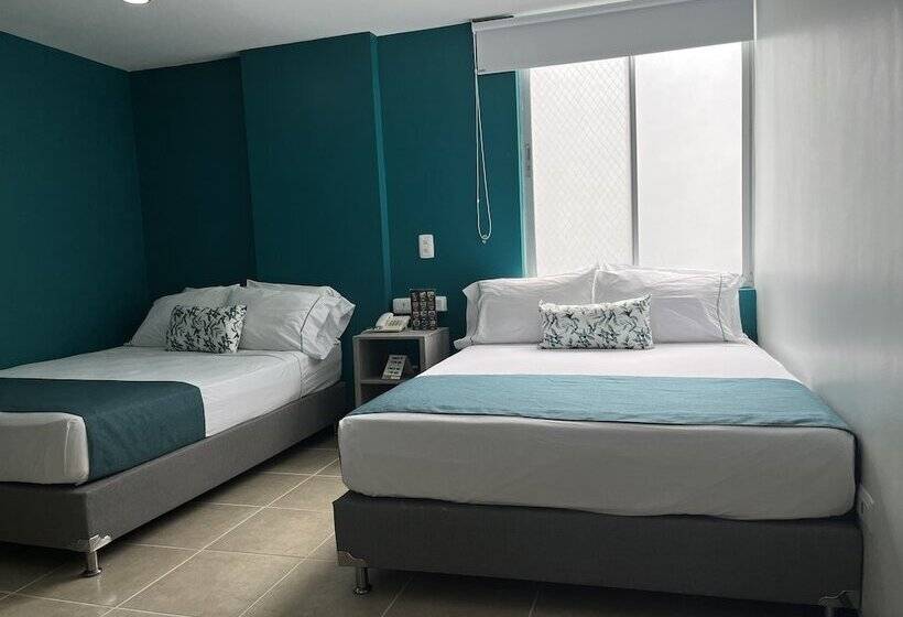 Номер Стандарт 2 Двуспальные Кровати, Greenview Medellin By St Hoteles
