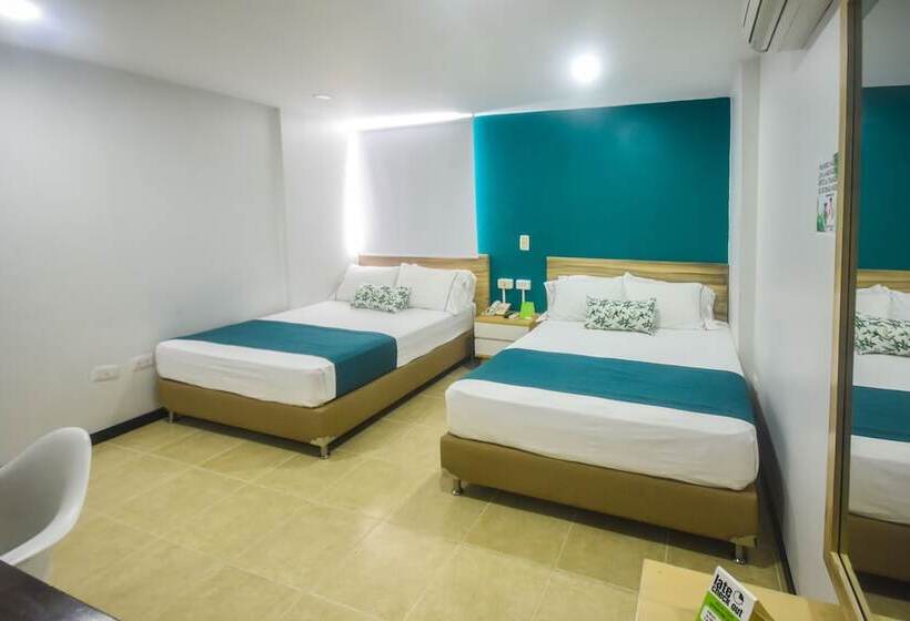 Номер Стандарт 2 Двуспальные Кровати, Greenview Medellin By St Hoteles