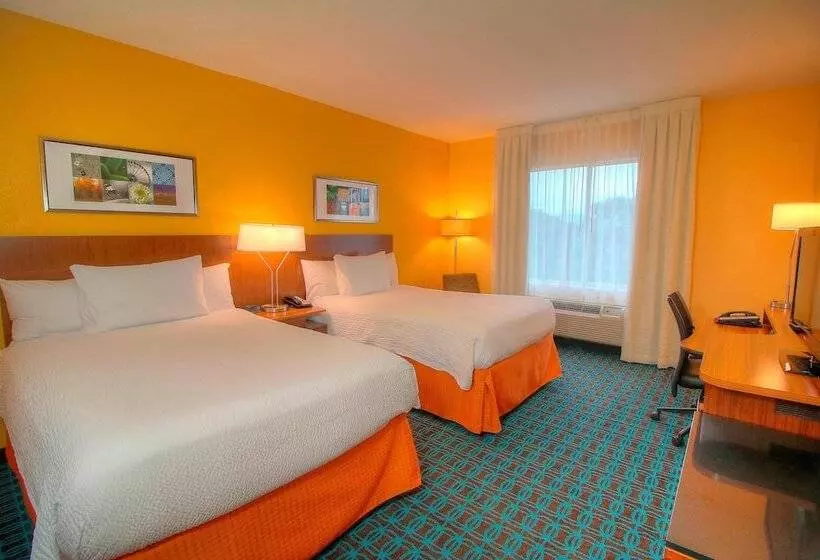 ２ダブルベッドのスタンダードルーム, Fairfield Inn & Suites By Marriott Jupiter