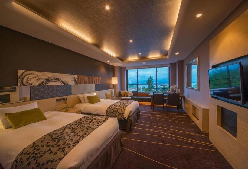 디럭스 룸 바다 전망, Miyajima Grand Hotel Arimoto