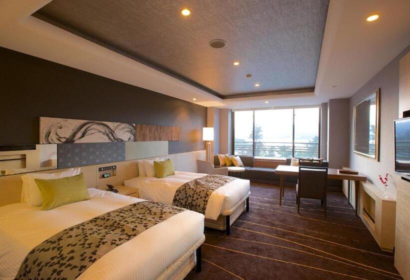 디럭스 룸 바다 전망, Miyajima Grand Hotel Arimoto