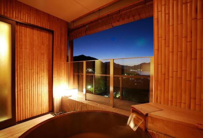 景色の見えるデラックスルーム, Miyajima Grand Hotel Arimoto