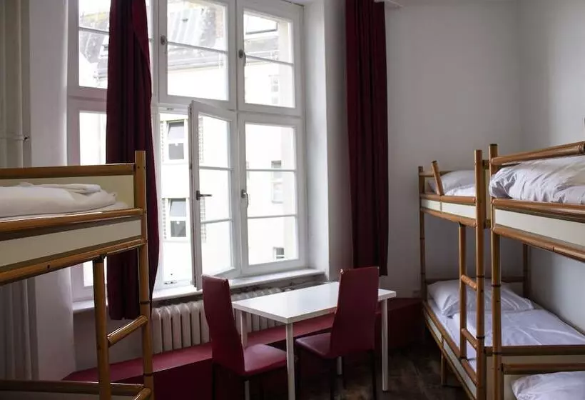 Bed in Shared Room with Shared Bathroom