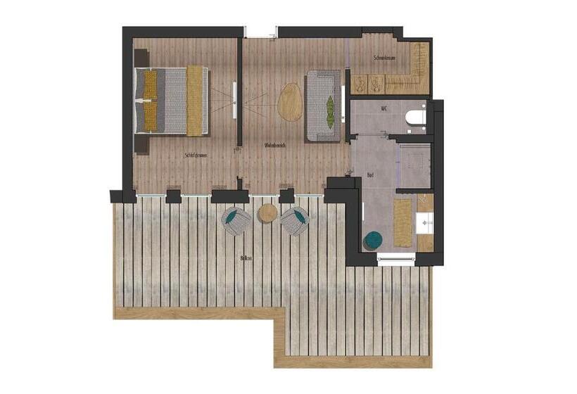 סוויטת סופריור, Vital Sporthotel Kristall