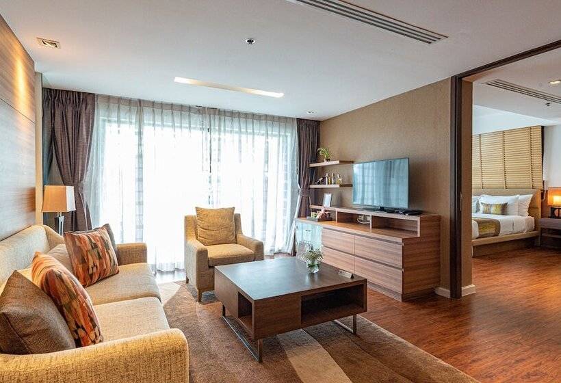 침실 2개 스위트, Summit Windmill Golf Suite Hotel At Suvarnabhumi