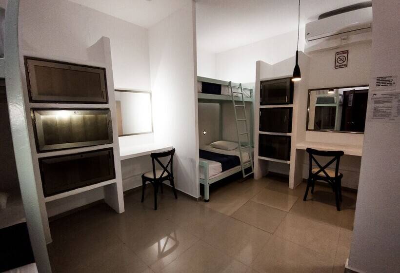 ルームシェアのワンベッド, Hostal Lezzoto 2.5 Beach   Hostel