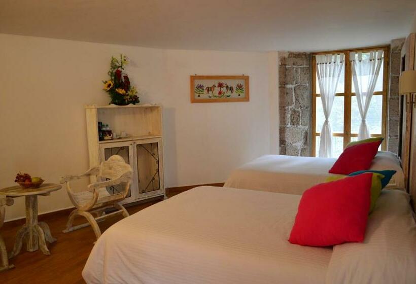 غرفه قياسيه سريرين مزدوجين, Hacienda Santa Maria Regla