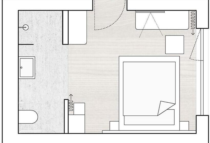 غرفة قياسية فردية لذوى الإحتياجات الخاصة, Alpstadt Lifestyle