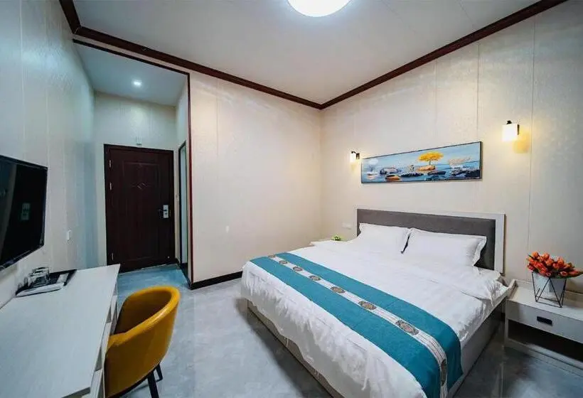 キングサイズベッドのスーペリアルーム, Longhushan Hanxiangju Homestay