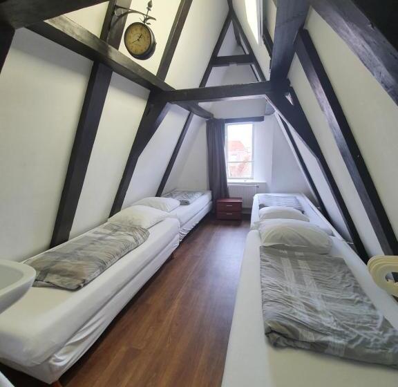 غرفة قياسية رباعية حمام مشترك, International Budget Hostel City Center