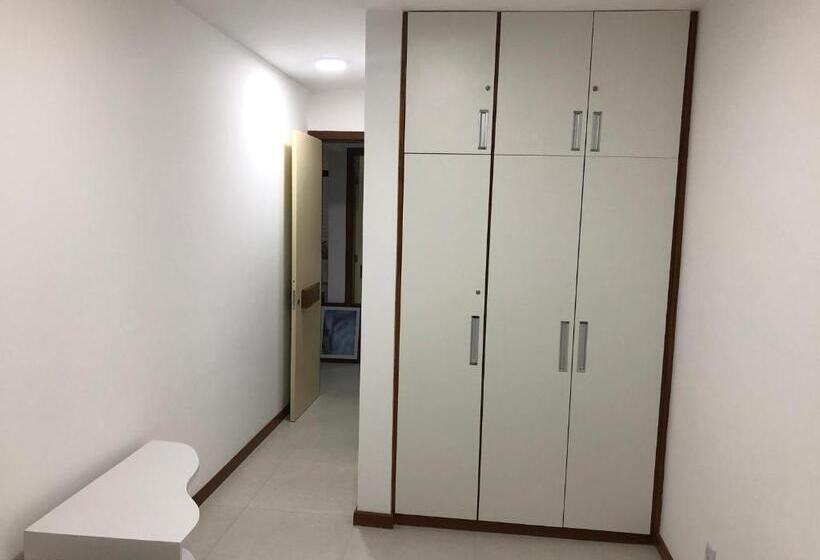 침실 1개 발코니 아파트, 2 Suítes, Guarajuba, Piscina Frente Mar