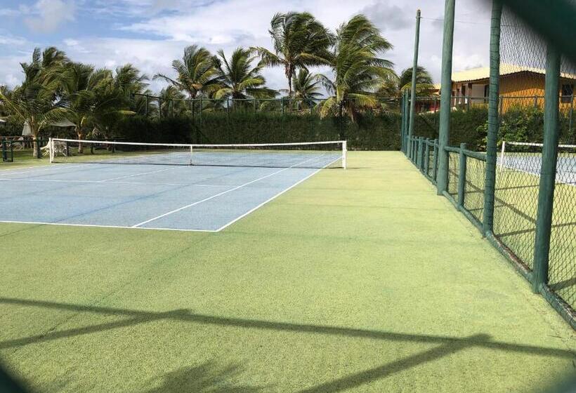 침실 1개 발코니 아파트, 2 Suítes, Guarajuba, Piscina Frente Mar