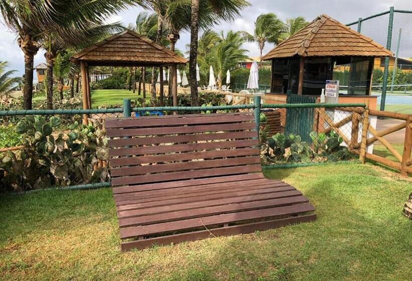 침실 1개 발코니 아파트, 2 Suítes, Guarajuba, Piscina Frente Mar