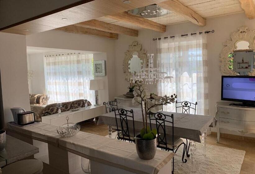 غرفة قياسية مطلّة علي حمام السباحة, Le Mas Des Roses 1884