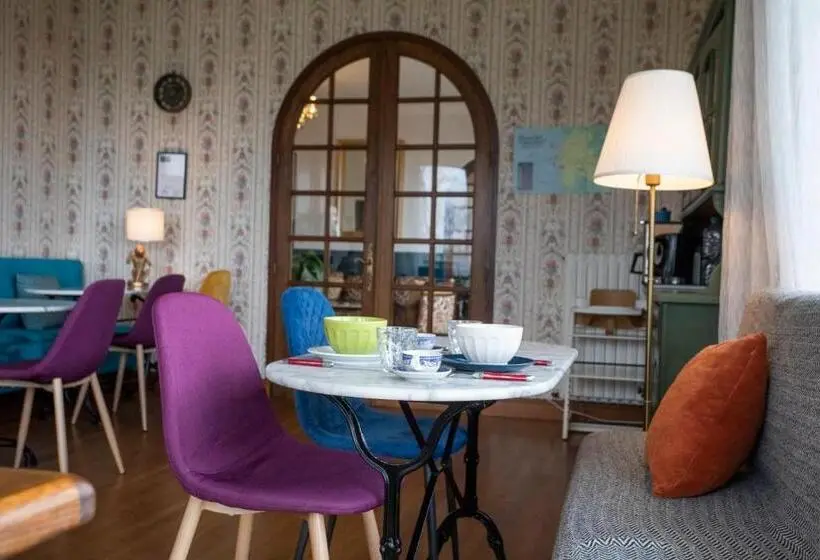 オーシャンビューデラックスルームバルコニー付き, La Bellevue Bréville   B&b