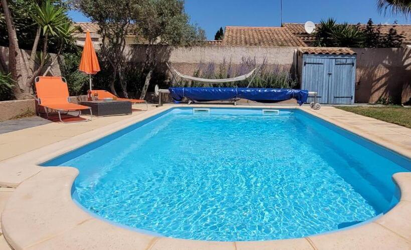 스탠다드 스튜디오 (테라스구비), Studio Tranquillo Avec Piscine Et Salle De Sport