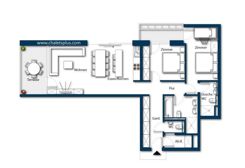 ２ベッドルームアパートメント, Edelweisshaus Königsleiten