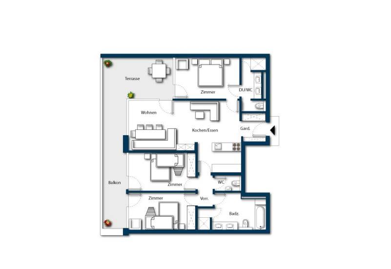 ３ベッドルームアパートメント, Edelweisshaus Königsleiten