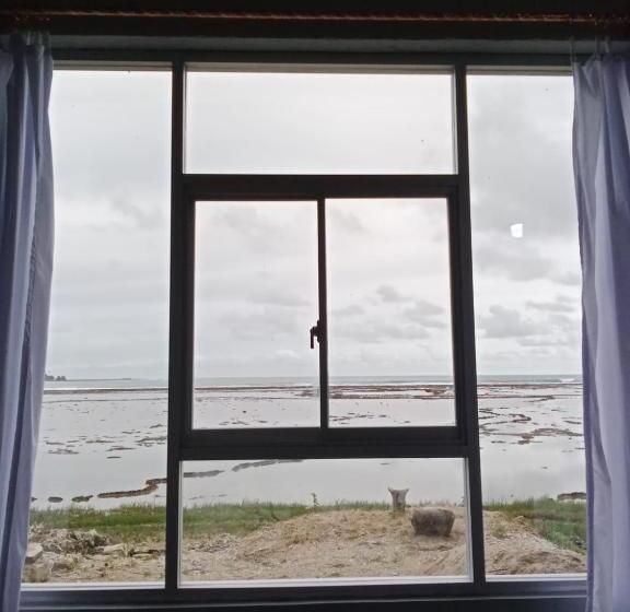 غرفة ديلوكس مطلّة علي البحر, Yohanes Guest House Sorake Surf Nias