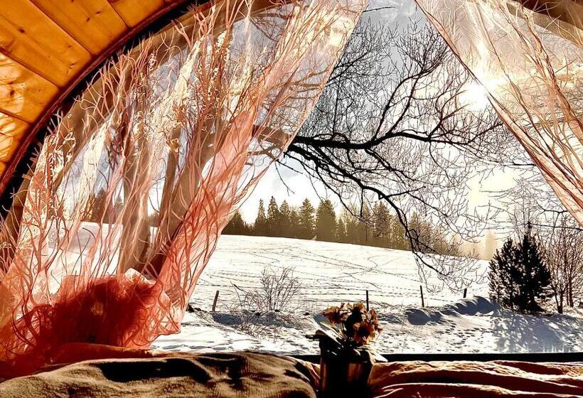 בקתת חדר, Hôtel Restaurant Les Cernets Swiss Lodge Ssh