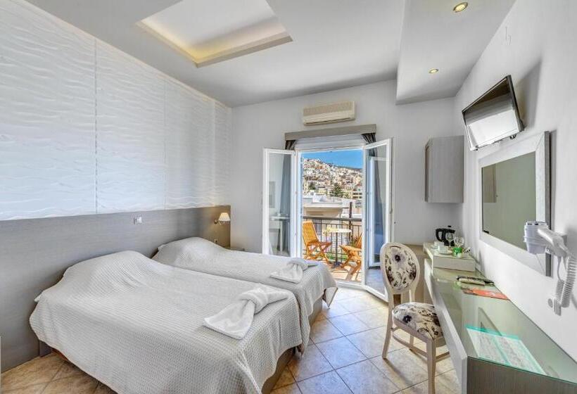 اتاق لوکس با بالکن و چشمانداز دریا, Ethrion