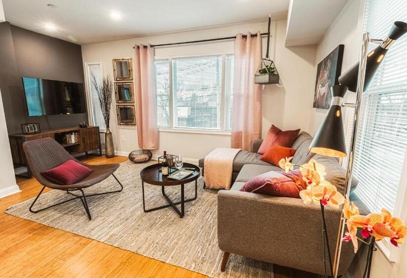 テラス付き1ベッドルームアパートメント, The Inn At Newton Highlands