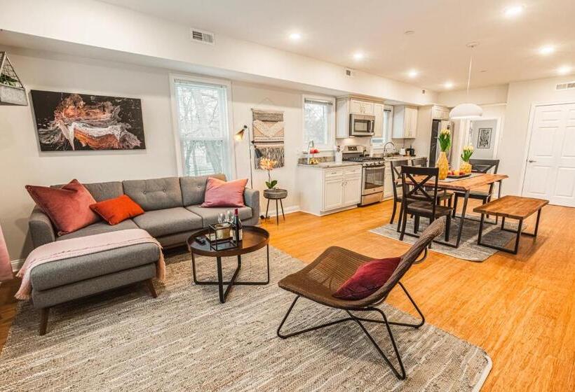 テラス付き1ベッドルームアパートメント, The Inn At Newton Highlands