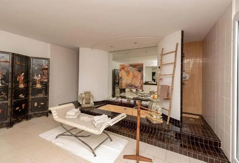 キングサイズベッドのデラックスルーム, Chambres D Hôtes De Charme Au Refuge Du Peintre Prés De St Emilion