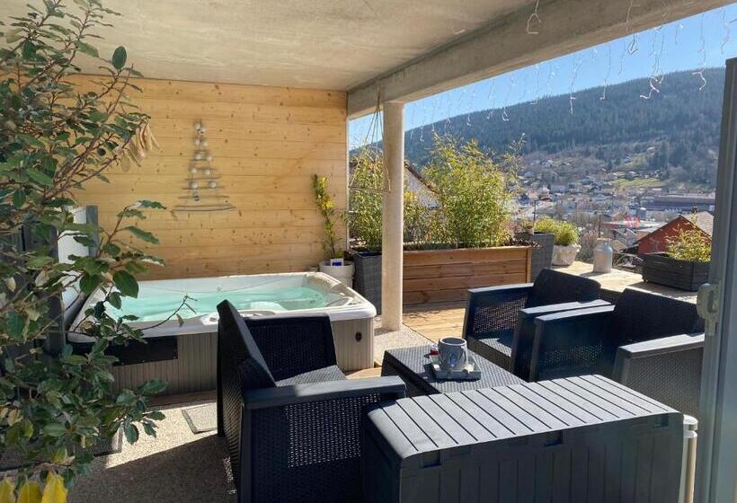 Cameră Standard cu Terasă, Au Nid Cosy D Isa A Gerardmer Vosges   Spas Privatifs