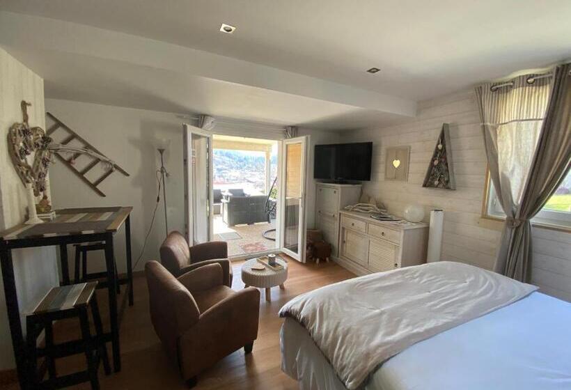 스탠다드 테라스 룸, Au Nid Cosy D Isa A Gerardmer Vosges Spas Privatifs