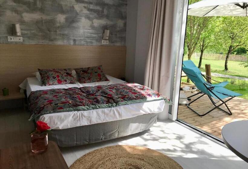 חדר סטנדרט נוף לגינה, Cottage Du Garlai