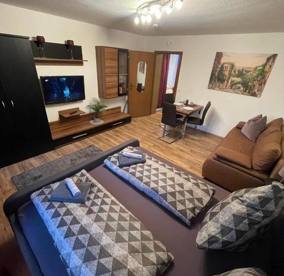 庭の見える１ベッドルームアパートメント, Residenz Am Kurpark   Ferienwohnungen In Zentraler Lage I Privatparkplatz