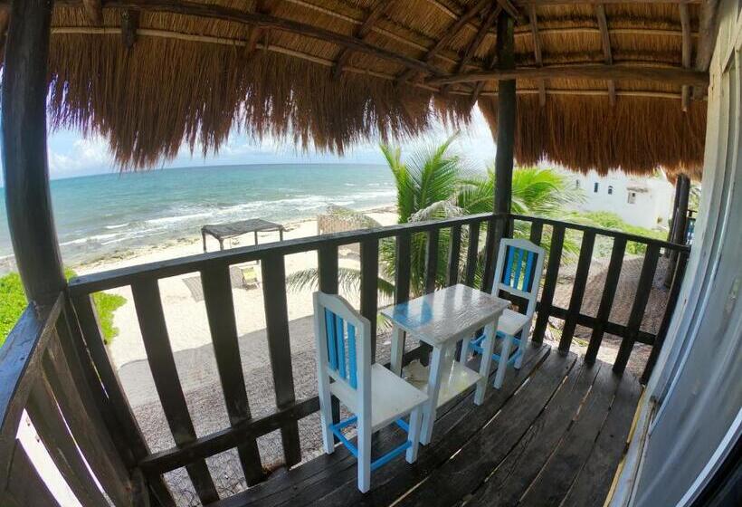 חדר סטנדרט נוף לים עם מרפסת, Casa Kayab
