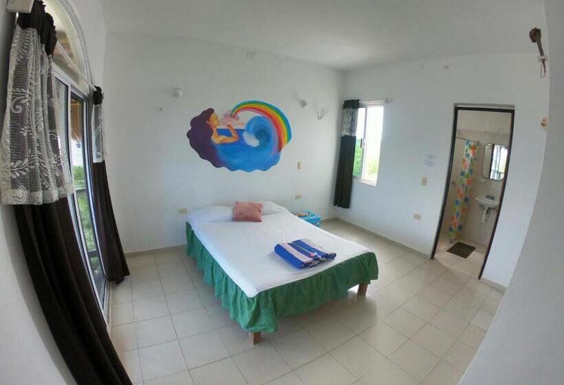 חדר סטנדרט נוף לים עם מרפסת, Casa Kayab