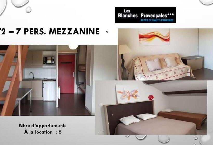 آپارتمان 1 خوابه با چشمانداز, Les Blanches Provençales