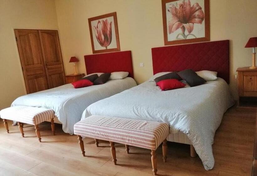 Номер Стандарт 2 Двуспальные Кровати, Chambres D´hôtes Le Cèdre Bleu