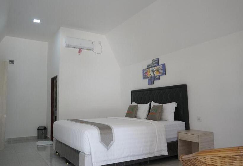 带大床的标准间, Madu Tiga Beach And Resort