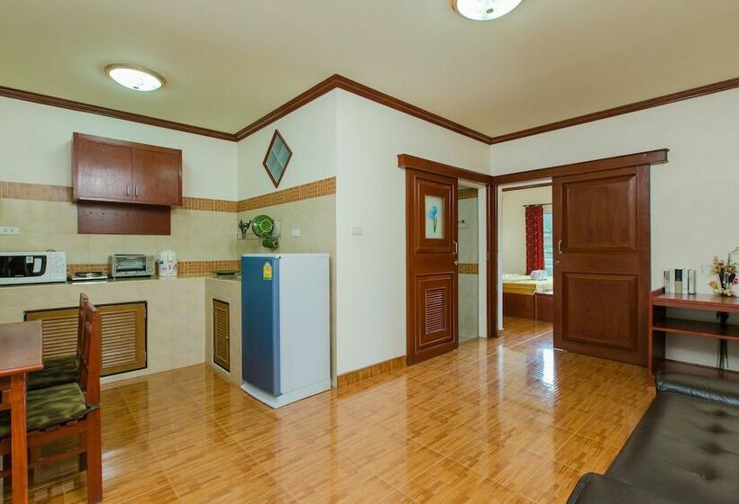 침실 1개 발코니 아파트, Patong Rai Rom Yen Resort Sha