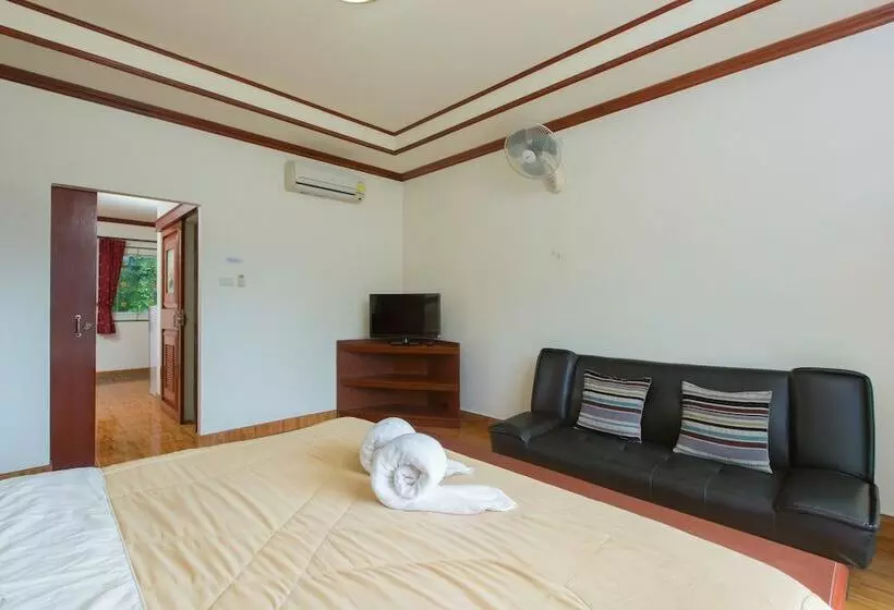 バルコニー付き１ベッドルームアパートメント, Patong Rai Rom Yen Resort Sha