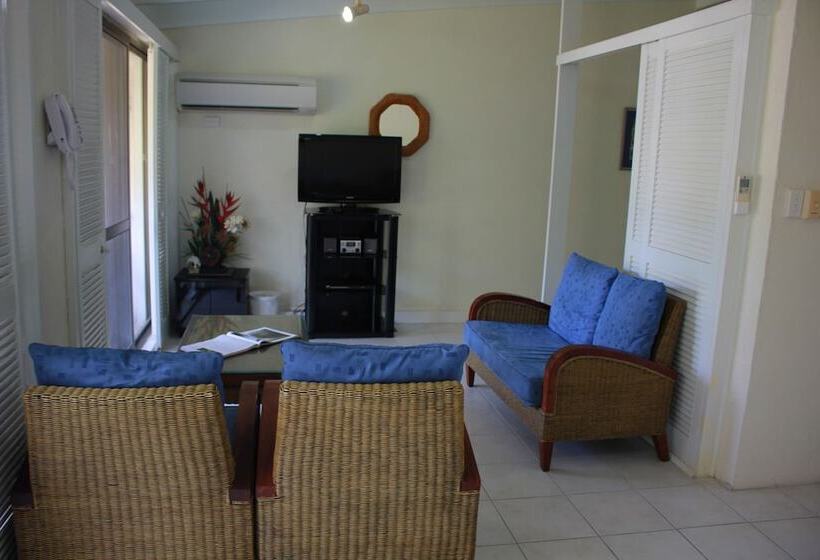 דירת 2 חדרי שינה עם נוף לגינה, Beachfront Terraces With Onsite Reception & Check In