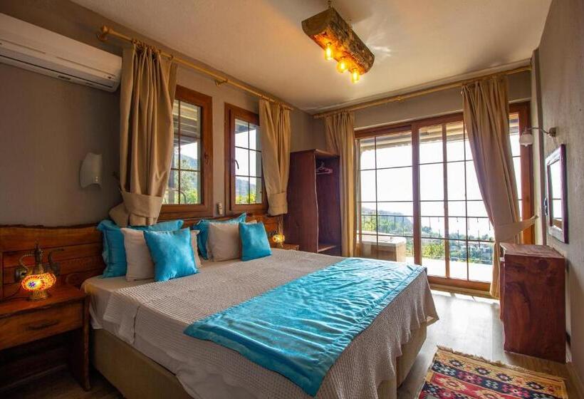 חדר סטנדרט נוף לים עם מרפסת, Keyif Motel