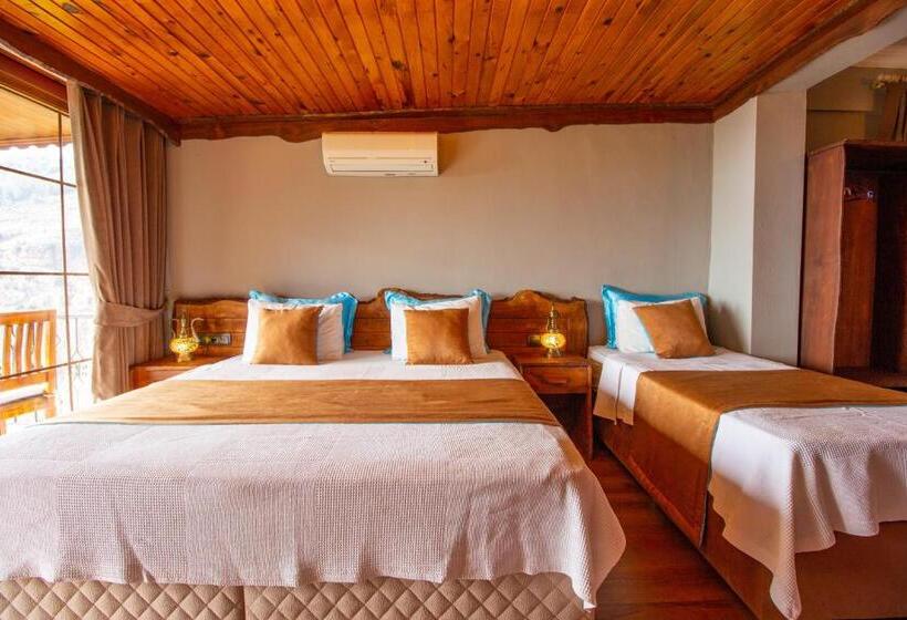 חדר סטנדרט נוף לים עם מרפסת, Keyif Motel