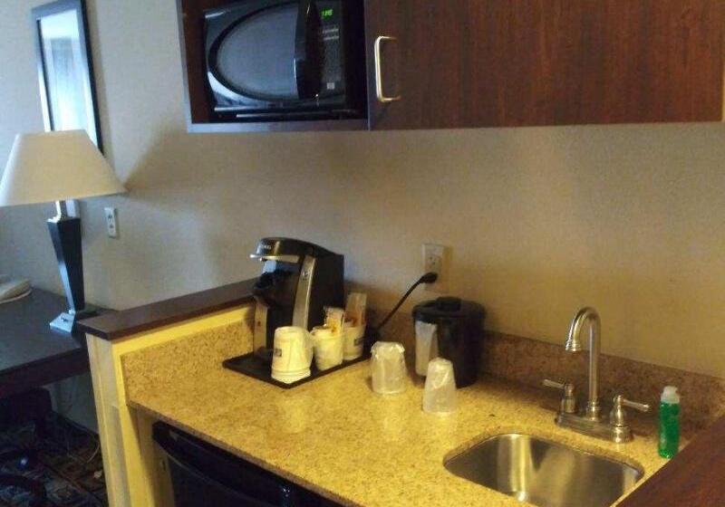 מיטת קינג בסוויטה, Holiday Inn Express & Suites Zanesville North, An Ihg