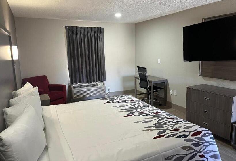 디럭스 룸 킹사이즈 침대, Red Roof Inn & Suites Newport News