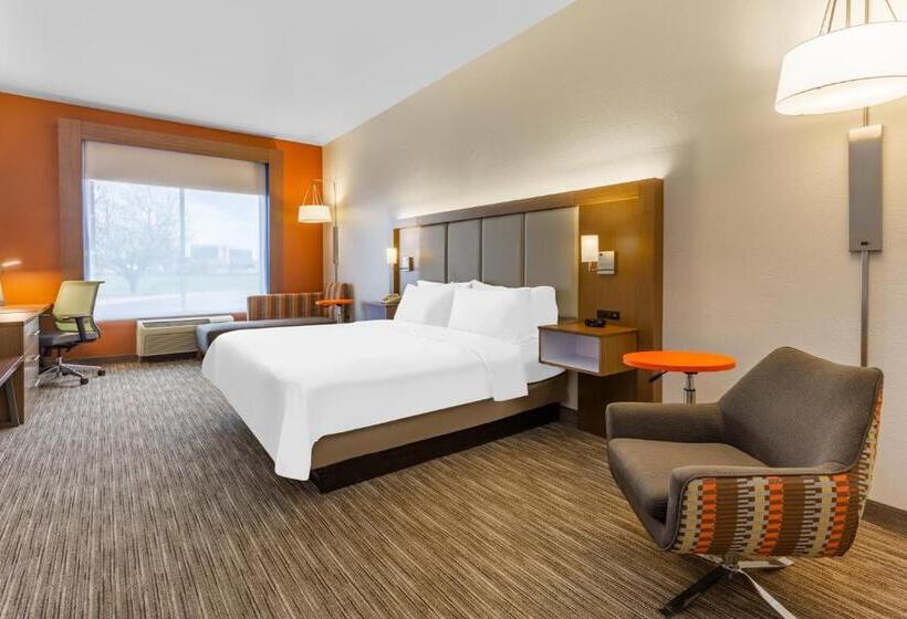 适合残疾人士使用的带超级大床的标准间, Holiday Inn Express Rockford Loves Park, An Ihg