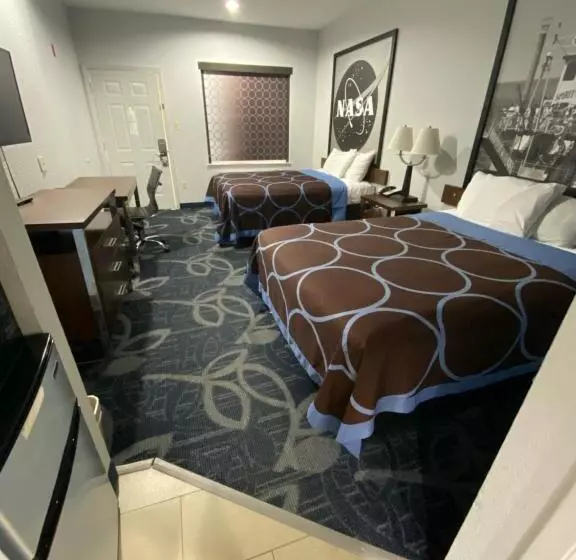 ２ダブルベッドのスタンダードルーム, Super 8 By Wyndham Houston Hobby Airport South