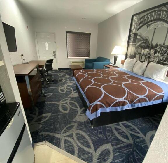 Pokój Standard Łóżko King Size, Super 8 By Wyndham Houston Hobby Airport South